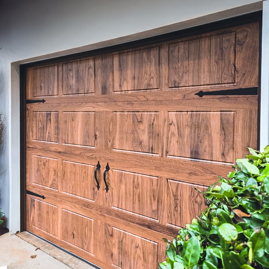 Oak Panel with Custom Hardware